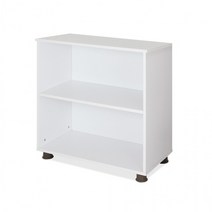 [천삼백케이] [하스민] 컬러2단오픈책장 사무용가구 서류보관 수납장, 화이트