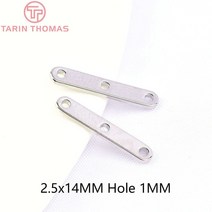 31PCS 22x3.6MM 24K 골드 컬러 황동 5 구멍 커넥터 스페이서 비즈 DIY 쥬얼리 결과 액세서리 만들기, [09] 6180-3 Holes