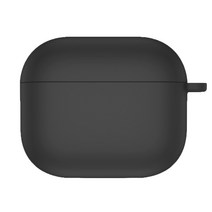 엠투스토어 컬러팝 에어팟3 Airpods 3세대 컬러 실리콘 케이스, 블랙, 에어팟3 케이스