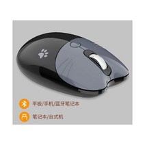 무선 무소음 게이밍 버티컬 마우스 2.4G 광학 귀여운 고양이 만화 음소거 컴퓨터 인체 공학적 미니 3D 오피스 아이 소녀 선물 PC 노트북, dual mode-GY