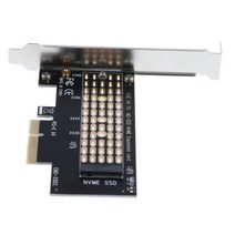 M.2 NVMe SSD-PCIE3.0 X4 어댑터 M 키 인터페이스 카드(방열판 포함), 설명, 블랙, 설명