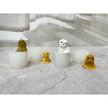 3D 미니 수제 강아지 몰드 모음 (국내 자체 제작) 석고방향제 캔들 비누 핸드메이드 DIY, 골든 리트리버