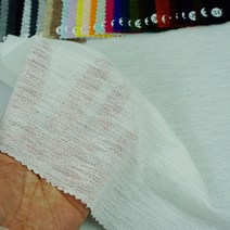 원단대장 폴리에스테르100% 무지 비치는천 스판 여름 크러쉬 의류원단, 5번 화이트(11), 1개