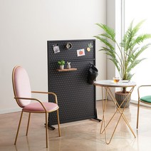 듀크 철재파티션 I, 타공[모던화이트]_T 800-1200 H