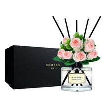시즈넬 블랙라벨 선물세트 디퓨저 200ml 로얄장미 조화 핑크, 맥놀리아(MAGNOLIA)