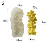 웨딩 용품 실리콘 수제 점토 도구 양초 금형 실린더 3D 아트 왁스 케이크 수지, [04] 04