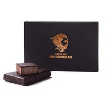 주니퍼 잭 진 & 초콜릿 1 x 100g 바 | 5% 런던 드라이 진이 함유된 고급 씁쓸한 초콜릿으로 코팅 수작업 일회성 생산