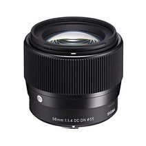 시그마 렌즈 56mm F1.4DC DN | Contemporary C018 Sony E 마운트 APS-C/Super 35 미러리스 전용, 발수 렌즈 필터 세트 마이크로