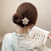 [실버플라워]궁중비녀 긴머리 한복헤어비녀 패션비녀 한복비녀XC030