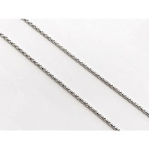 미라클스톤 실버925 군번줄 체인 목걸이만들기, 타원형 군번줄 55cm