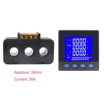 다기능 파워 미터 삼상 LCD 디스플레이 3P3W RS485 통신 96*96 전원 AC220V 40 ~ 65Hz, 02 30A