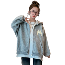 베비포 여아용 M 빅로고 후드 집업 자켓 MQ2