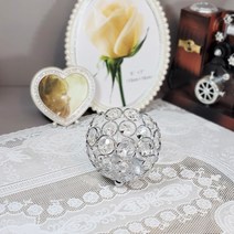 웨딩포 크리스탈 볼 캔들홀더 8070 골드 실버 2 컬러