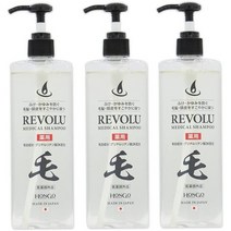 일본직발송 6. HONGO 아미노산계 비실리콘 REVOLU 메디컬 샴푸 두피 케어 【부외품】3개 세트 B09P831ZK4, One Size, One Color