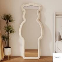 대형 곰돌이 전신거울 드레스룸 인테리어 카페 포토존 곰모양 베어, 아니오, 베이지 75x177.5