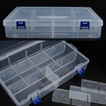 힘찬쇼핑_ 10칸 비즈함 비즈통 비즈케이스 네일스톤 구슬 파츠 보관함 네일정리함, 기본