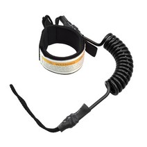 패들보트 수영패들 웨이크보드 카이트 서핑 바디 보드 안전 핸드 로프 보트 패들 스탠드 업 가죽 끈, Black 1PCS