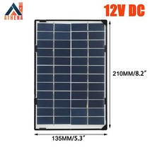 보조배터리 인버터 캠핑카 휴대용 폴리 실리콘 태양 전지 패널 USB 충전기 가로등 야외 카메라용 키트 3m, 03 30W 12V DC