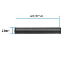 해외 1x 직경 15mm 탄소 섬유 튜브로드 D15 10cm 25cm 30cm 40cm 포커스 레일 시스템 카메라 케이지 그립, 03 1x Rod 300mm