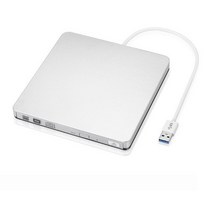 외장cd롬 디비디플레이어 리더기 USB 30 DVDRW 외부 광학 드라이브 슬림 CD 디스크 판독기 RW 버너 Writer, 01 White