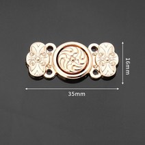 빈티지 단추 수입 고급 금속 버클 스냅 버튼 복고풍 스타일 Cheongsam 여성 밍크 코트 의류 장식 액세서리, [21] S21