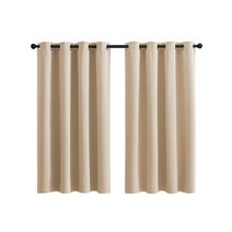 아일렛 암막커튼 2장세트 베이지 132x160cm 공부방 암막커튼