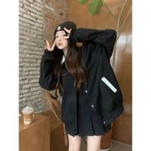 심플 데일리룩 체크제 학원룩 야구복 점퍼 코트녀 신상룩 베스트