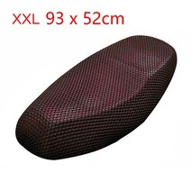 호환용 오토바이시트 뒷자리커버호환 XAutohaux 1Pcs M-XXL Anti-Slip 3D 메쉬 패브릭 시트 커버 통기성 방, 14 Red XXL