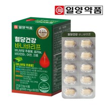 일양약품 혈당건강 바나바리프 식후 혈당케어, 60정, 1박스