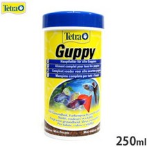 구피 색상 관리 먹이 사료 250ml 금붕어 구피먹이