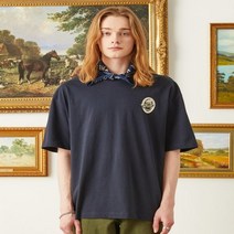 헤지스 네이비 뮤지엄피즈 반팔티셔츠 SPTS2E103N3