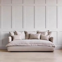 에어쇼파 라운지 북유럽 퍼프 소파 안락 의자 럭셔리 클라우드 에어 소파 단면 코너 슬리퍼 조립식 가정용 가구, 1.160X100X72CM