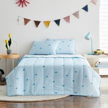 [모던하우스] 체크멜로 혼방인견 시어서커 차렵이불 150*200 블루_CZ0221027