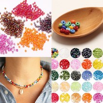 시드비즈 비드 작은구슬 작은비즈 비즈공예 실꿰기, 론델컷3mm-하늘