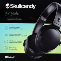 스컬캔디 리프 무선 블루투스 온이어 헤드폰 마이크 포함 블랙 Skullcandy S5PXWL003