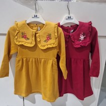 쁘띠앙팡 NC부산대점 * * 이 가격실화? 대~박 횡재특가폭탄할인!!겨울원피스단돈9900원! 예쁜꽃자수 케이프카라가 앙증맞은 따뜻한원피스 * 라엘자수원피스