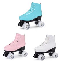 LUCKIER 성인 더블 로우 스케이트 플래시, 녹색-플래시 휠