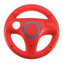 레이싱휠 레이싱게임 1pcs 멀티 컬러 카트 레이싱 휠 게임 Wii 컨트롤러 용 스티어링, 빨간색