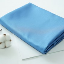 패브릭몰 샤틴슬라브 고급공단 양면원단 의류 곱창밴드 스크런치 배경천, 블루