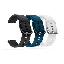 Senter 샤오미 Haylou Solar LS05 밴드용 밴드 22mm 소프트 실리콘 스포츠 교체 스트랩 스마트 워치와 호환 359307, 3 Pack-c