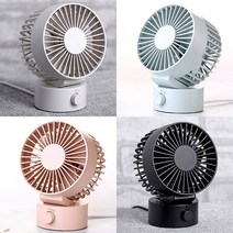 윈드몬 탁상선풍기 1+1 저소음 탁상용 휴대용 USB 미니 선풍기, 03. 탁상용선풍기 핑크1개 블랙1개