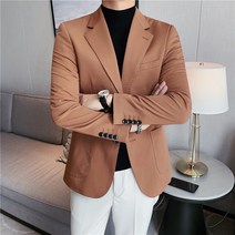 남자 정장자켓 449# 살짝 익은 정장 상의 멋스러운 투턱 코트 남양복 싱글 양복다소미얼Z