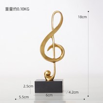 음악학원 음악 음표 장식 인테리어 조각 연주실 장식품 개업 선물, 고음