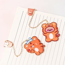 곰돌이 북마크 금속 책갈피 북클립, No.2