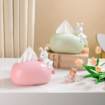 매달린 토끼 티슈 케이스 휴지 귀여운 인테리어 장식, 상세이페이지 참고, 마카롱 가루