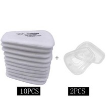 비재호흡마스크 방진 방지 5N11 코튼 필터 3M 6001 6002 6003 6200750, 12PCS Set