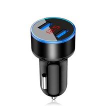자동차 충전기 배터리 화웨이 샤오미 레드미 10 9 아이폰 12 삼성 LG 듀얼 USB 어댑터용 18W 차량용 충전기, 05 Black