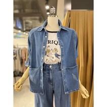 ab.fz 포켓 스크래치 데님자켓 ABXX1QJ31C US