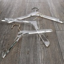 지엔디스플레이 옷가게 논슬립 아이디어 골드 라운드 투명 아크릴옷걸이 고급 앤틱 정장 양복 실리콘코팅 치마 바지집게 옷걸이, 1개, 01. 상의 곡선형 옷걸이 - 성인용 골드고리 (2묶음)
