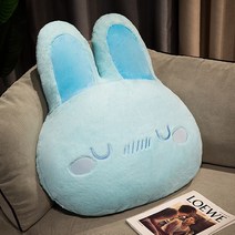 토끼쿠션 캐릭터 쇼파 집들이선물 자이언트 사이 등받이 흰 직사각 특별한선물 모던하우스 미용실 팔베개 독서 매듭 베개 침대틈새, B